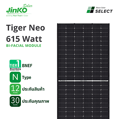 A02 - Solar PV  Jinko Tiger Neo N-type 615W Bifacial