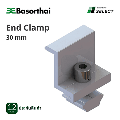 D03 - Basor End Clamp 30mm AL6005-T5