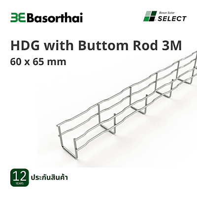 D12 - Basor 60x65mm HDG with buttom rod 3M(Max1000)
